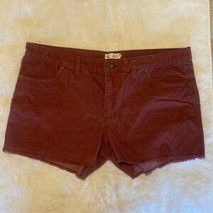Carve Designs Burgundy Corduroy Jean Shorts